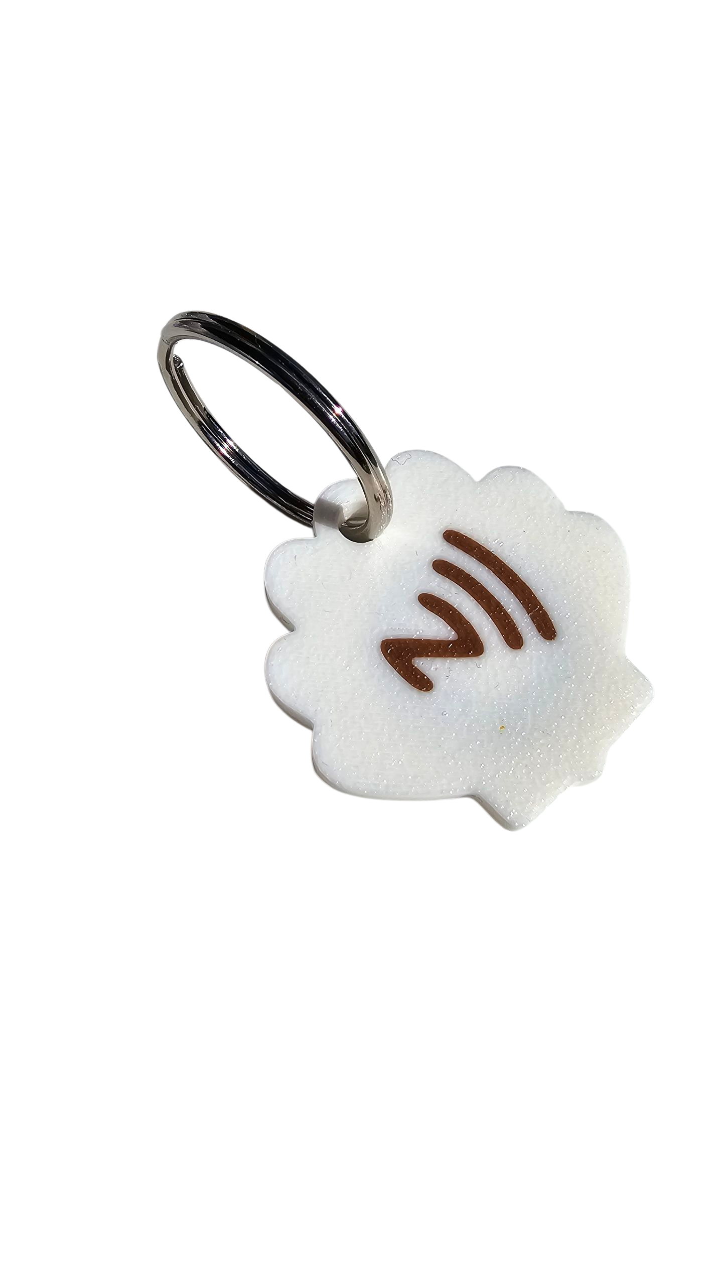 NFC tag white with NFC logo