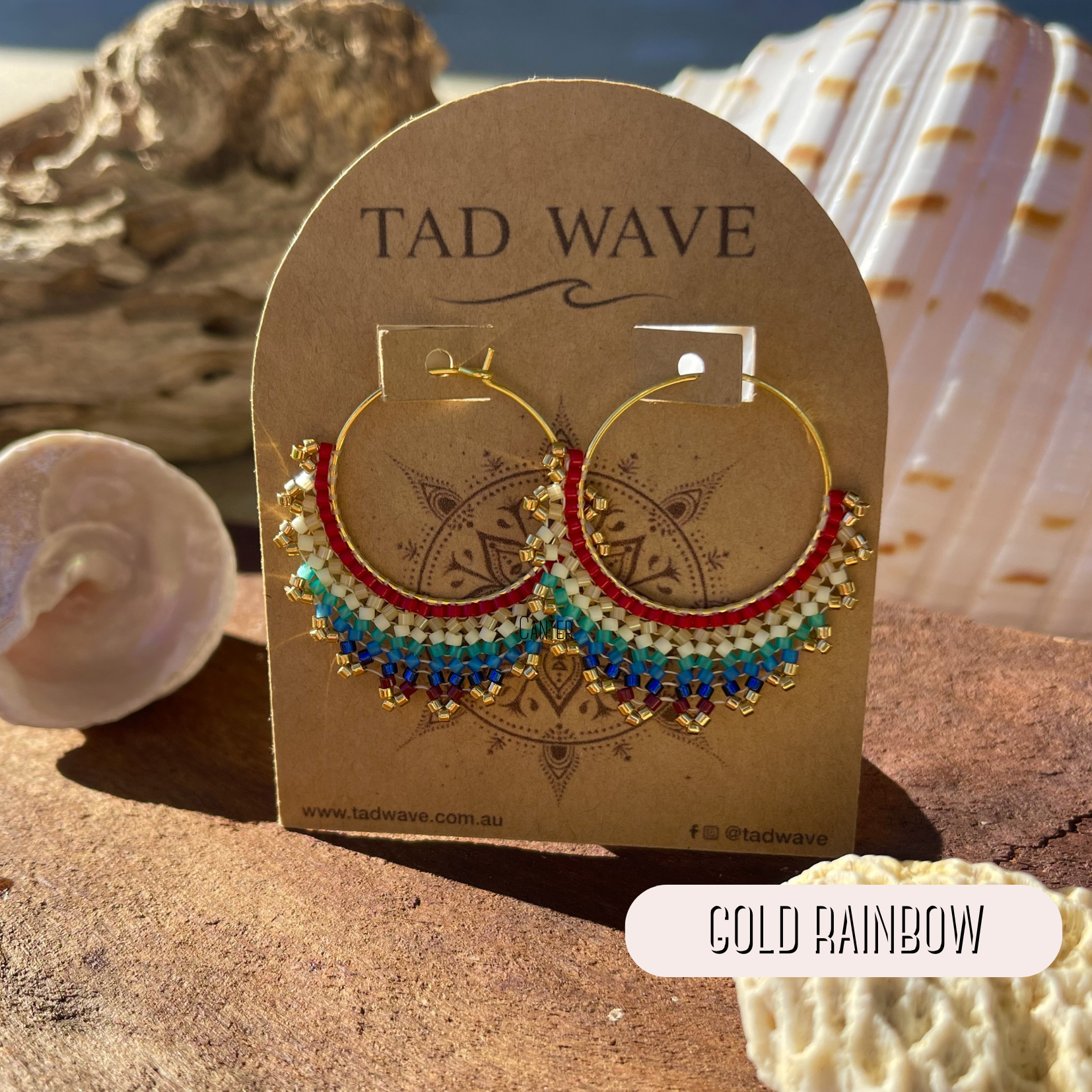 Sunshine Ocean Beaded Earrings