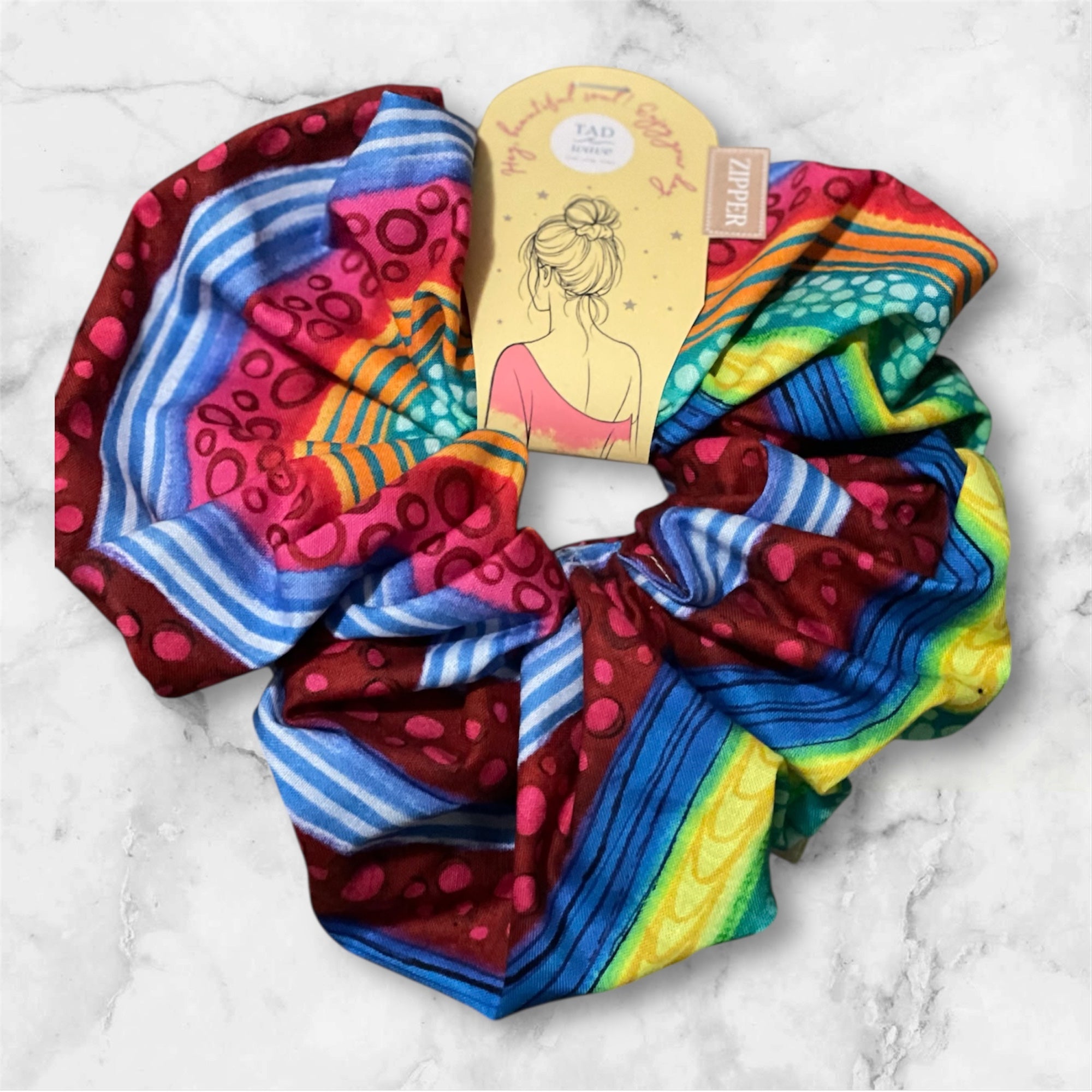 Rainbow Vibes Scrunchie