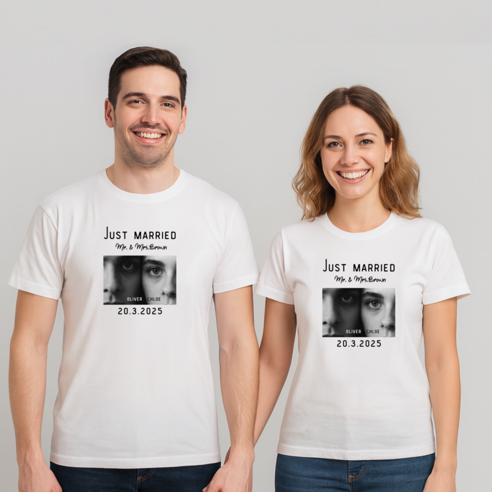 Just Married Personalized T-Shirt