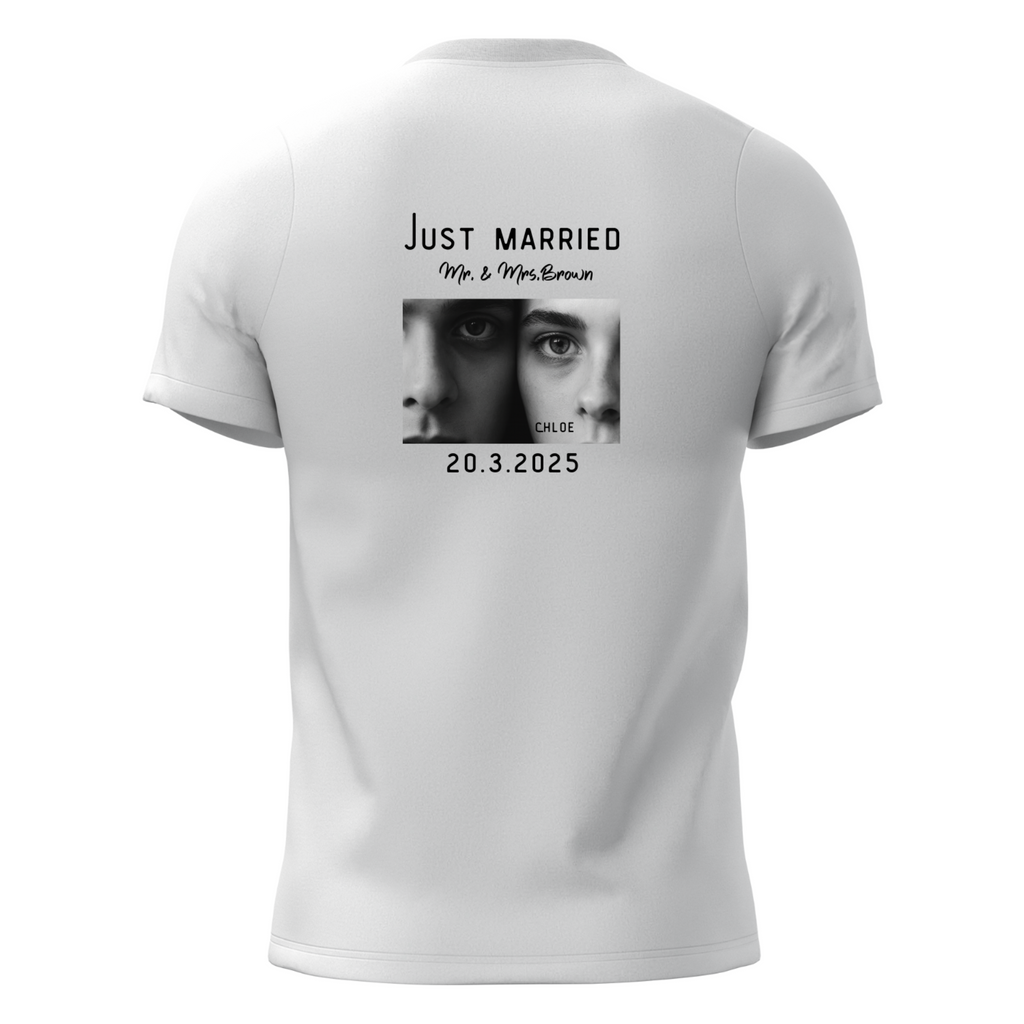 Just Married Personalized T-Shirt