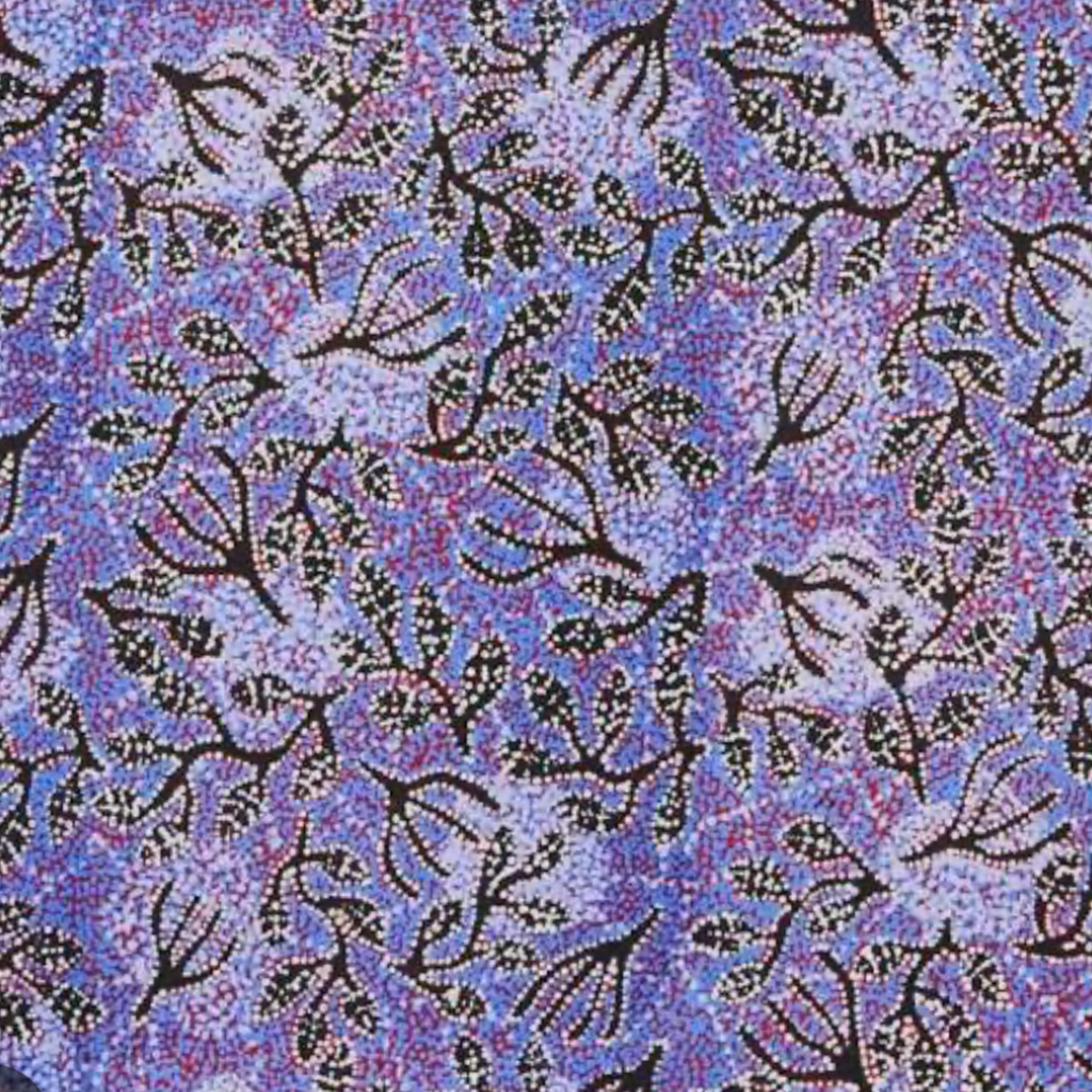 Artistic Aboriginal purple scrunchie