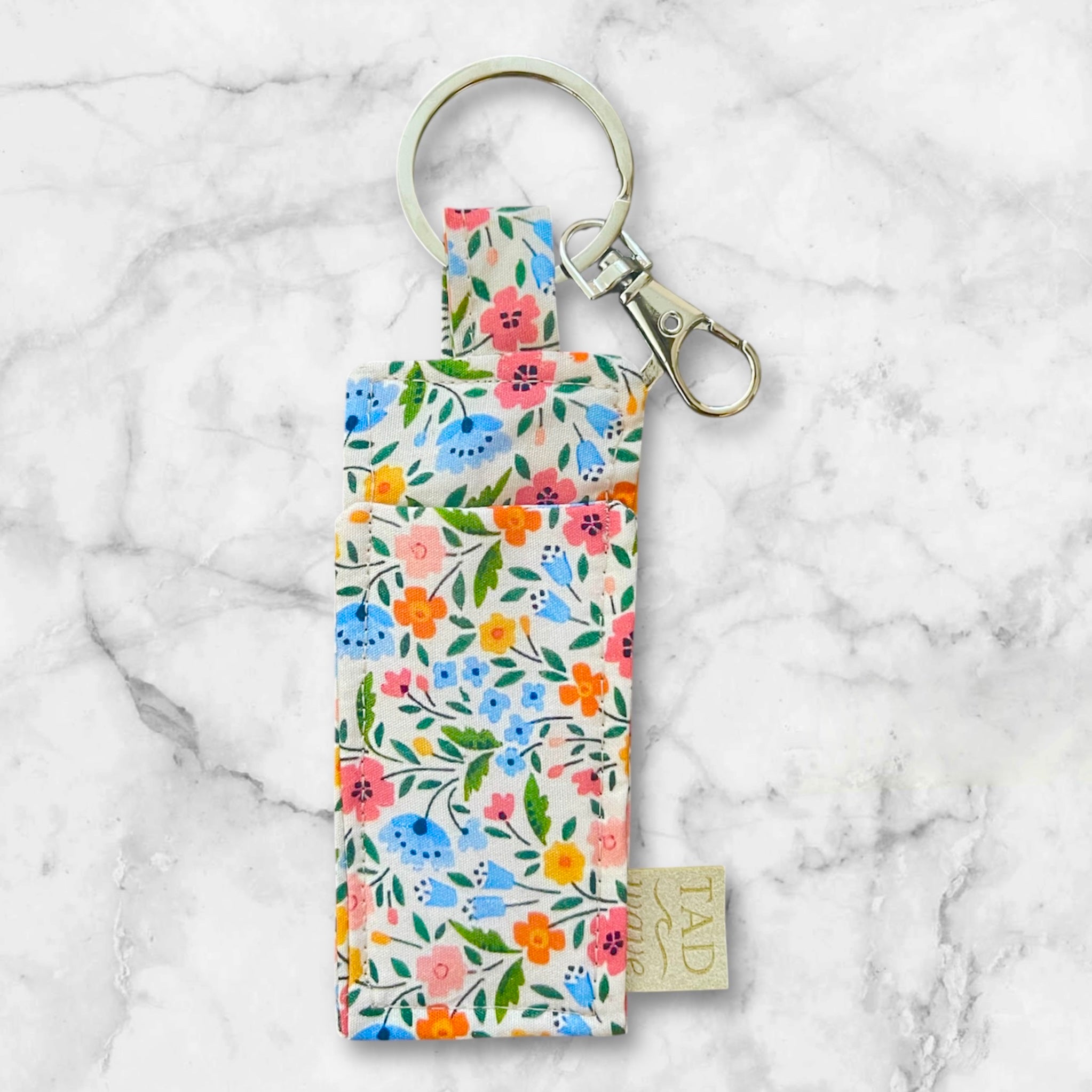 Wildflower Meadow Lipbalm Pouch Keychain