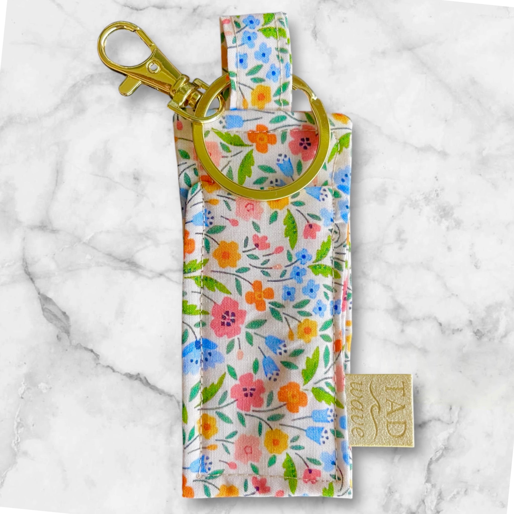 Wildflower Meadow Lipbalm Pouch Keychain