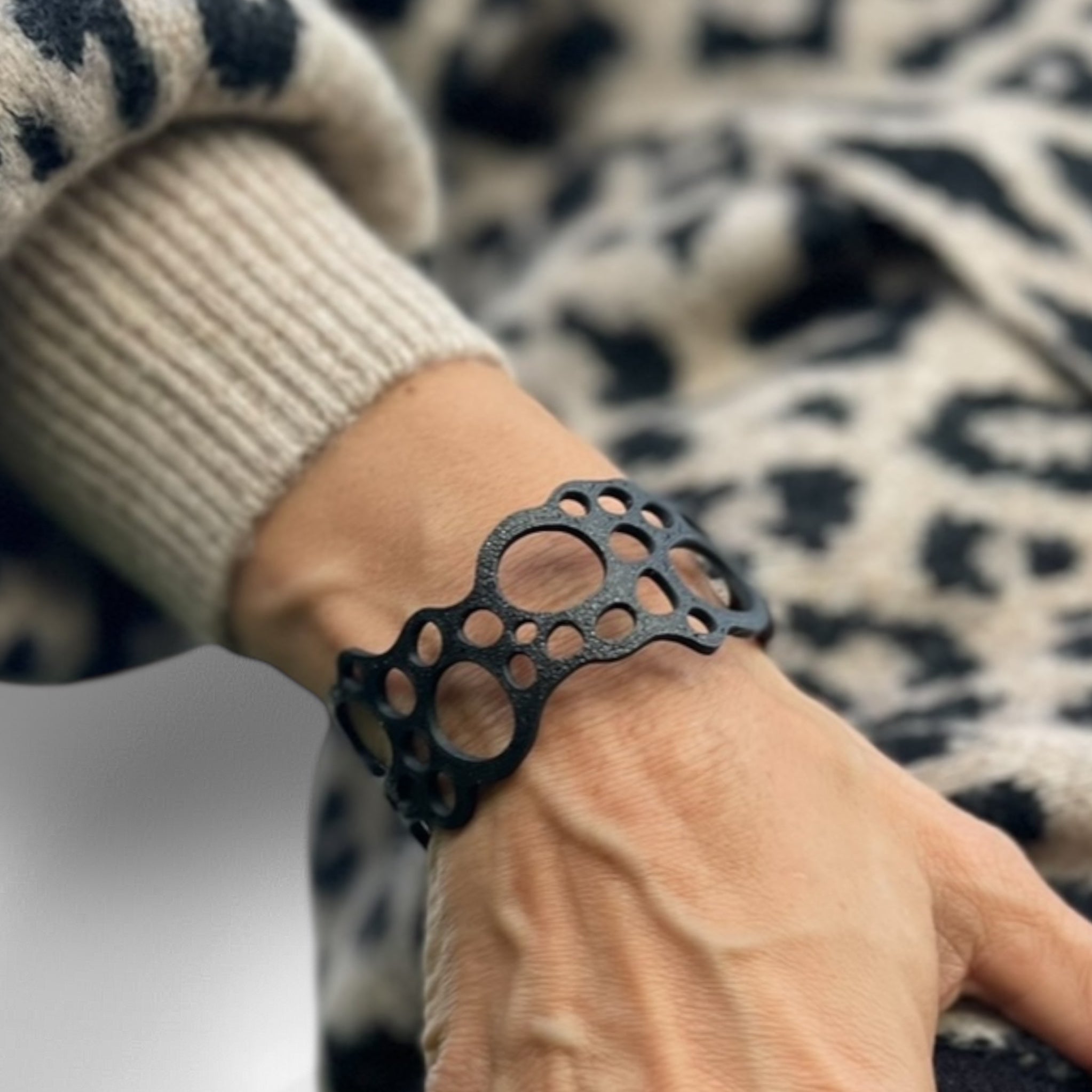 Black Bubble Bracelet