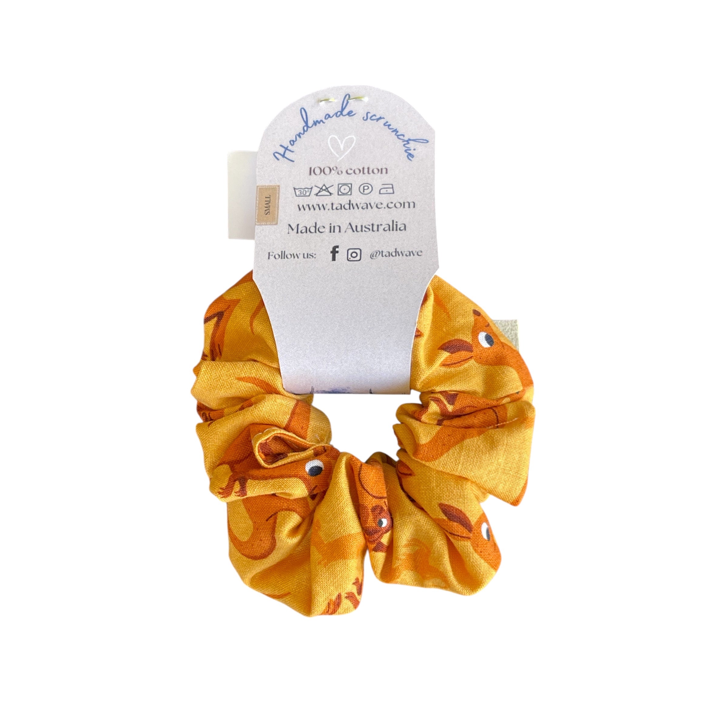 Kangaroo handmade scrunchie
