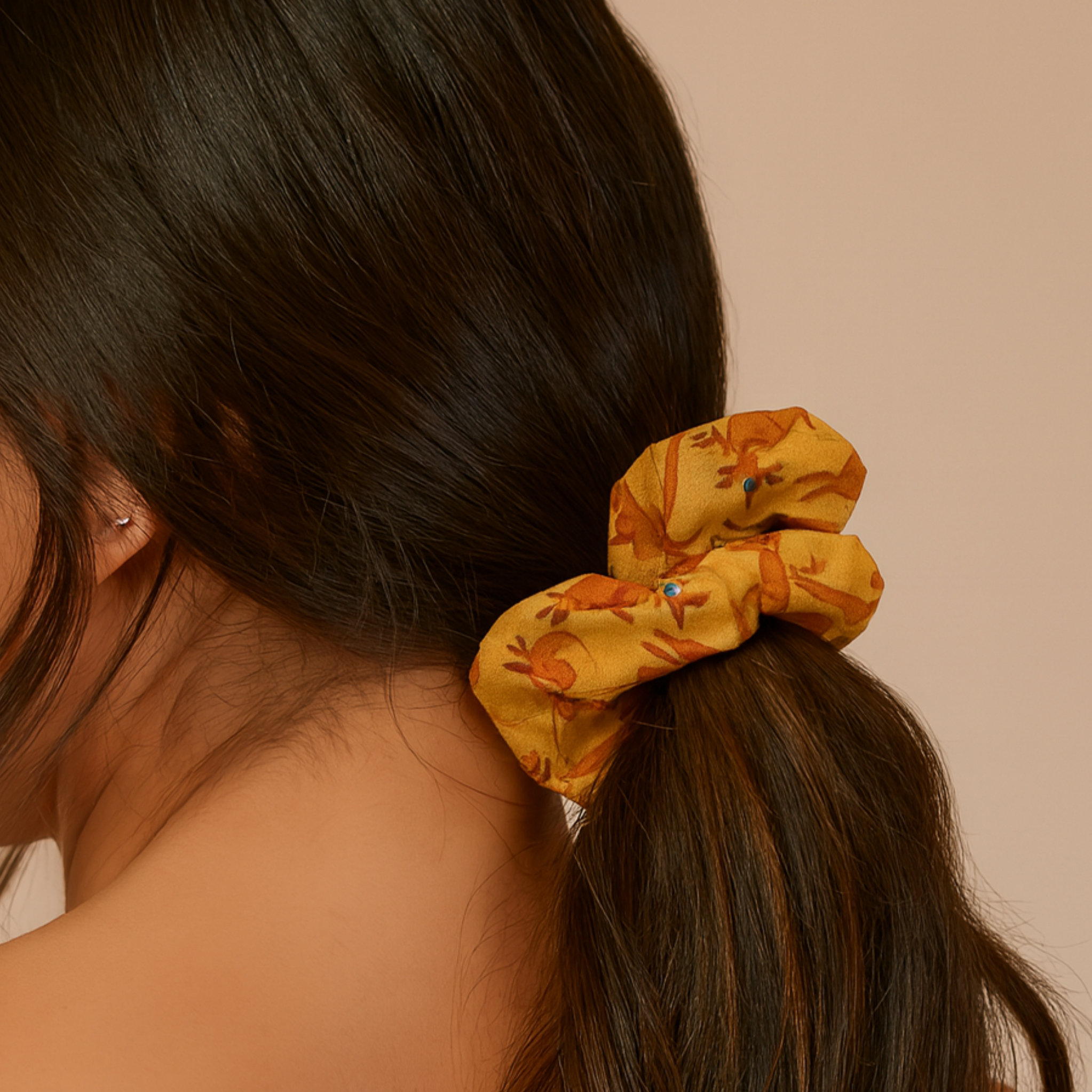 Kangaroo handmade scrunchie